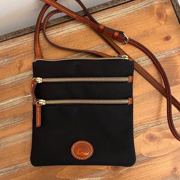 Dooney & Bourke Handbags - * Price Drop!! Dooney & Bourke Nylon Triple Zip Crossbody Black